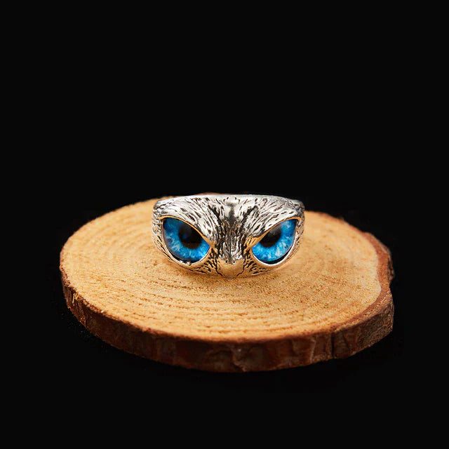 Bague Ajustable en Argent avec Design de Hibou Charmant
