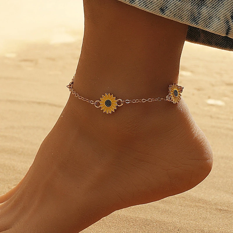 Bracelet de Cheville Ăclat de Tournesol