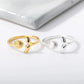 Bague Ajustable Sirène Éblouissante avec Coquillage Doré
