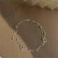 Bracelet en Argent à Cœur Réglable pour un Élégant Style Personnalisé